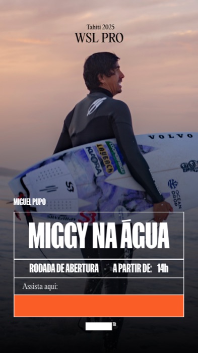 Miguel Pupo na água, WSL Pro Tahiti