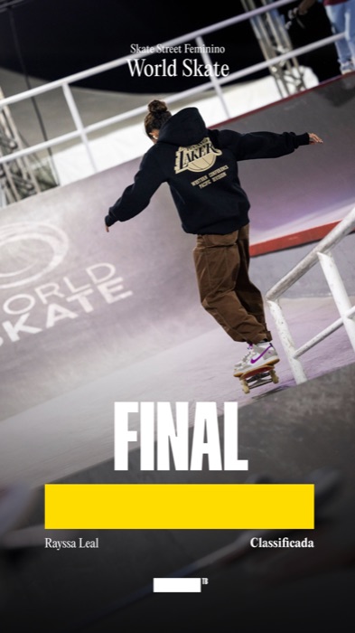 Rayssa Leal classificada para a final, World Skate